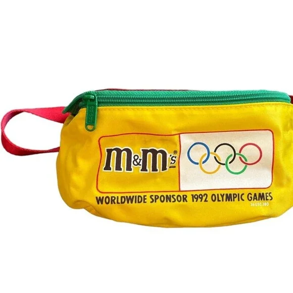 Vtg RARE Adidas M&Ms Fanny Pack Worldwide Sponsor of 1992 Olympic Games